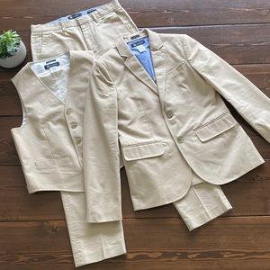 Boys J. Crew Thompson 3 pc. Chino suit
